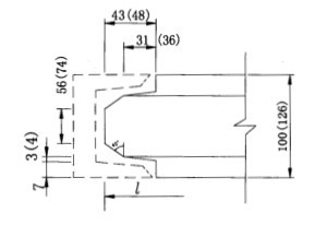 槽鋼與槽鋼的鑲接圖 槽鋼與槽鋼的鑲接圖