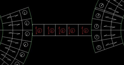 塔間平臺(tái)過道鋼格板布置圖 塔間平臺(tái)過道鋼格板布置圖